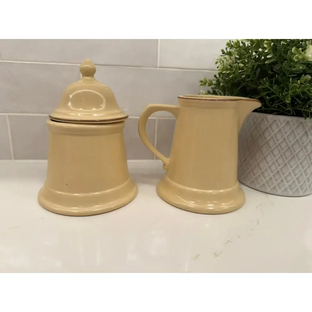Vintage Pfaltzgraff Village‎ Creamer and Sugar Set